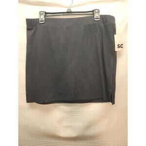 SO Juniors Size 1x womens large Mini Skirt Black Pull On Elastic